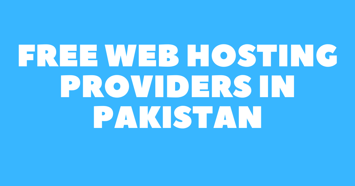 free web hosting in pakistan